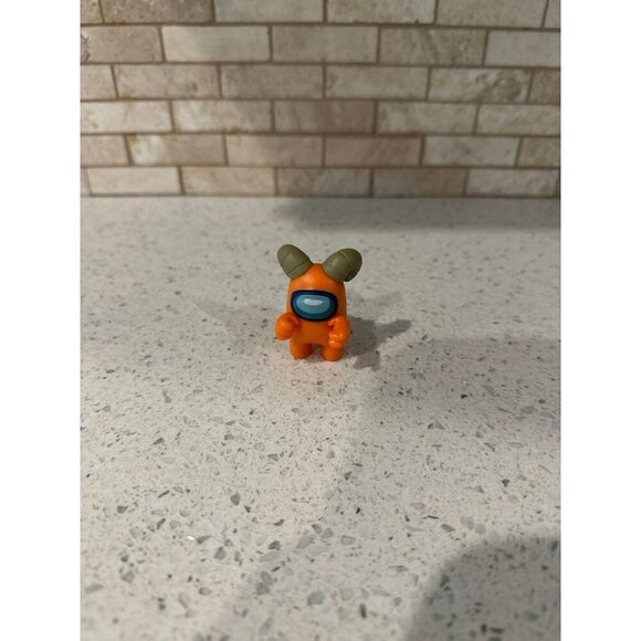Among Us Orange Crewmate Mini Figures 2" Rams Horns Series 2  Toikido - Picture 1 of 2
